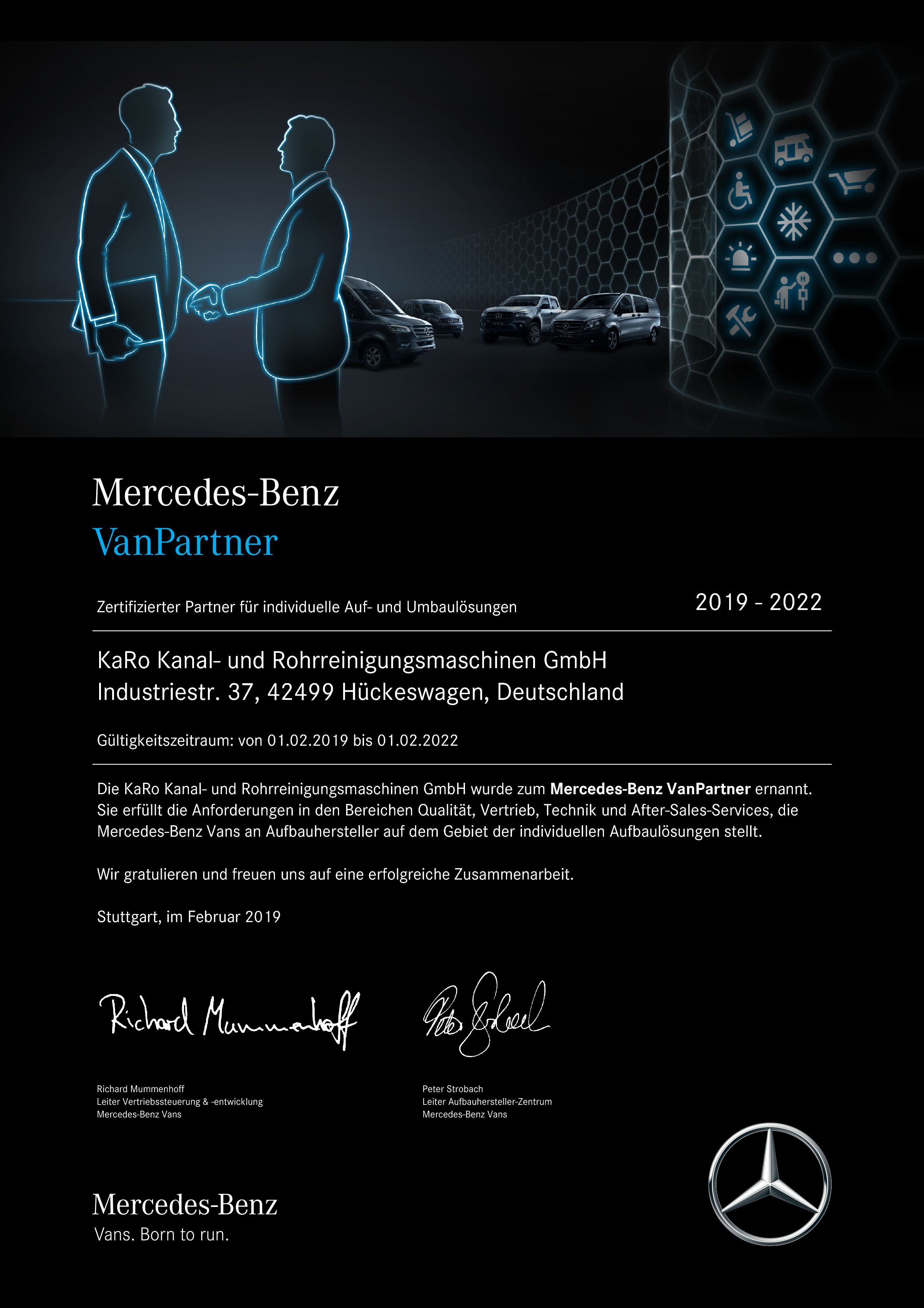KaRo ist Mercedes-Benz Van Partner
