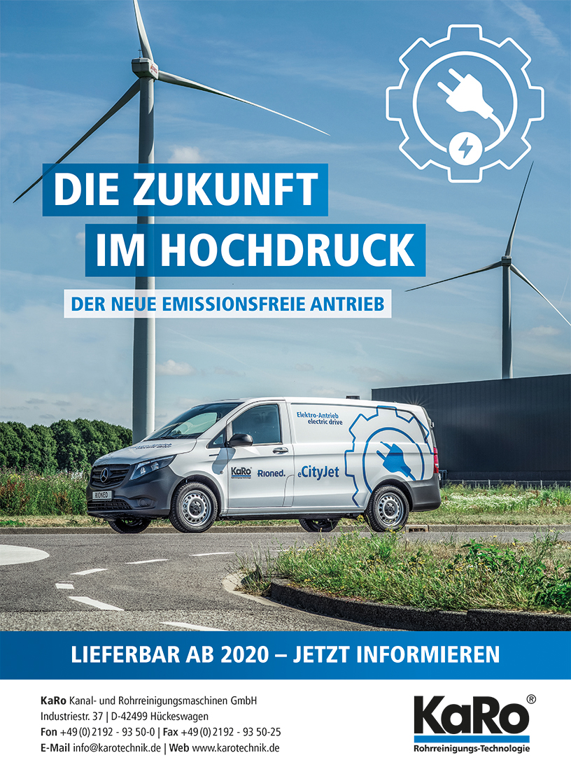 eCityJet Hochdruckspüler mit Elektroantrieb