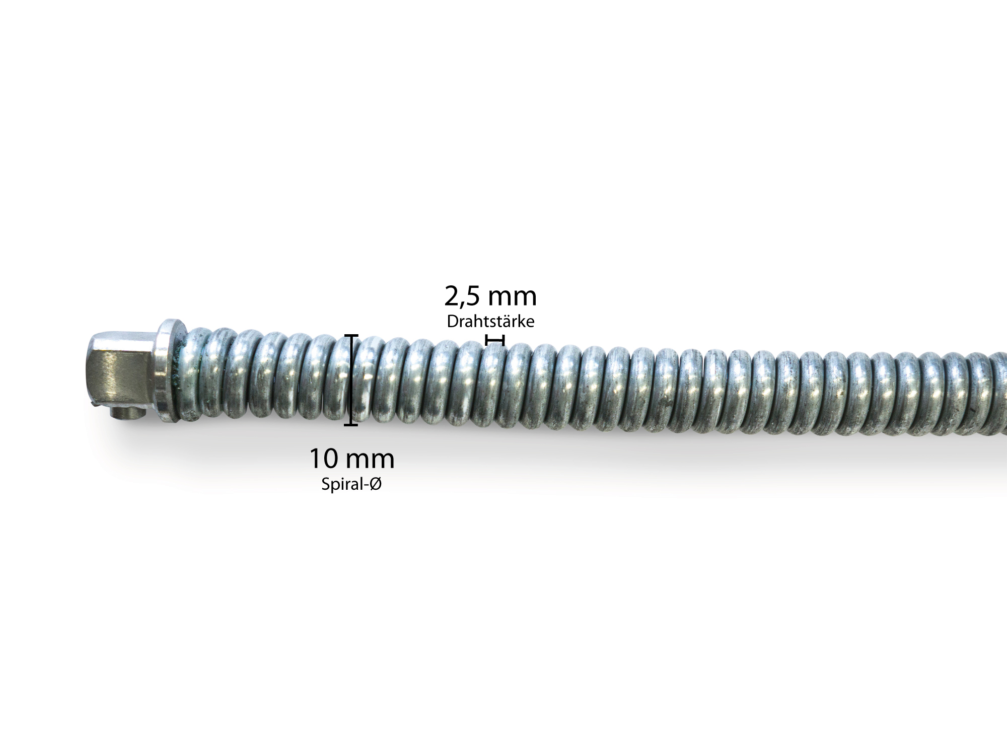 Spirale 10 mm x 10 m, mit Kupplung Spirale 10 mm x 10 m, mit Kupplung