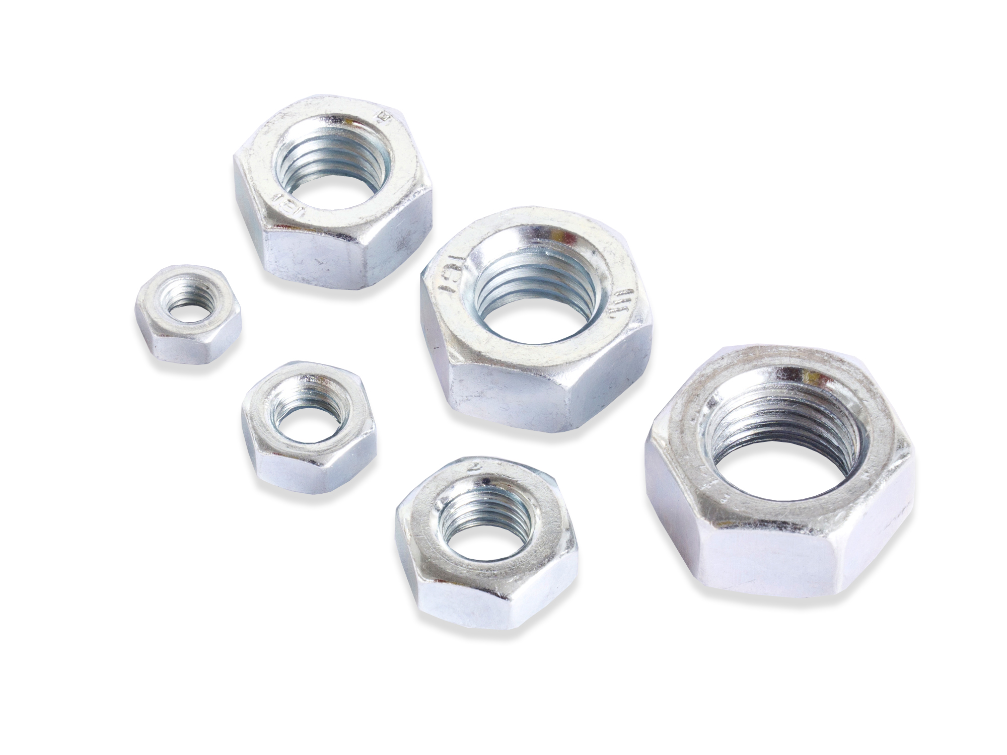 Sechskantmutter M6, DIN 934, 8.8 verz. Sechskantmutter M6, DIN 934, 8.8 verz.