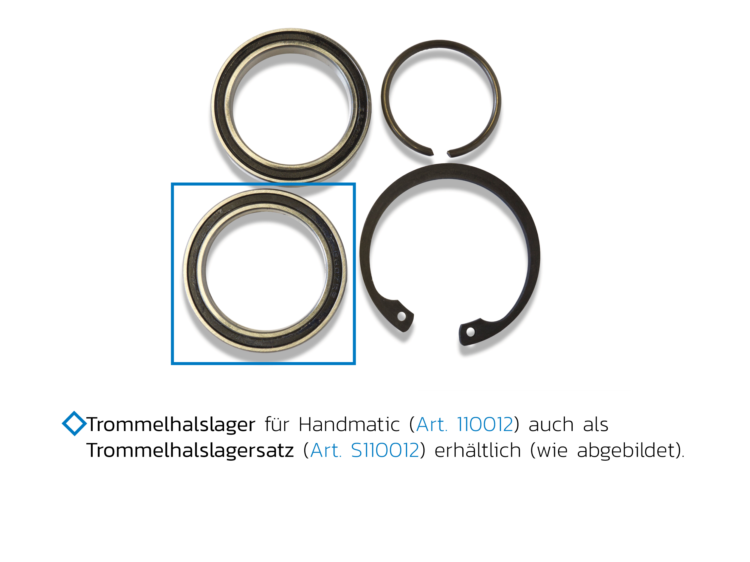 Trommelhalslager Handmatic Trommelhalslager Handmatic