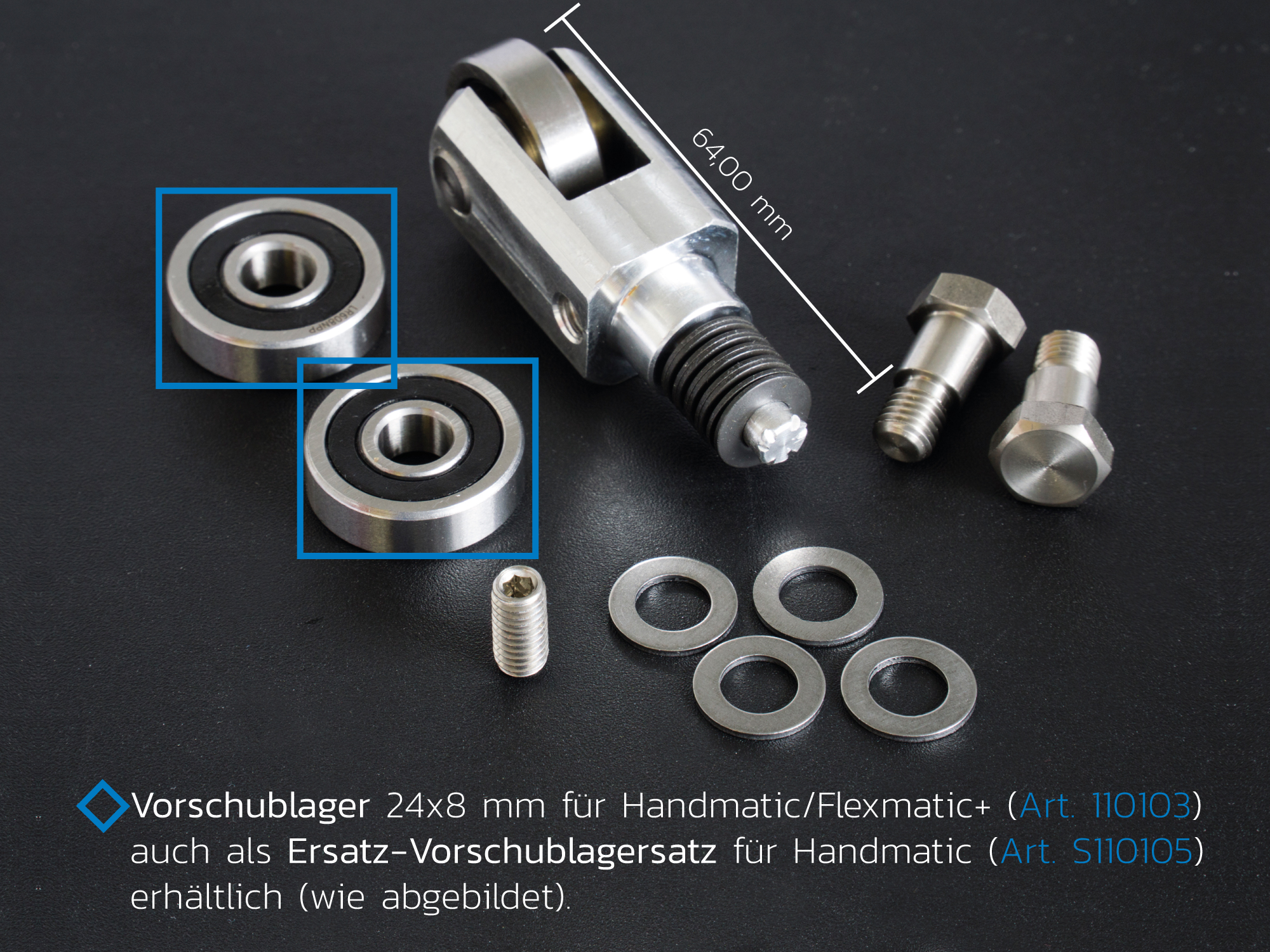 Vorschublager 24 x 8 für Handmatic und Vorschublager 24 x 8 für Handmatic und