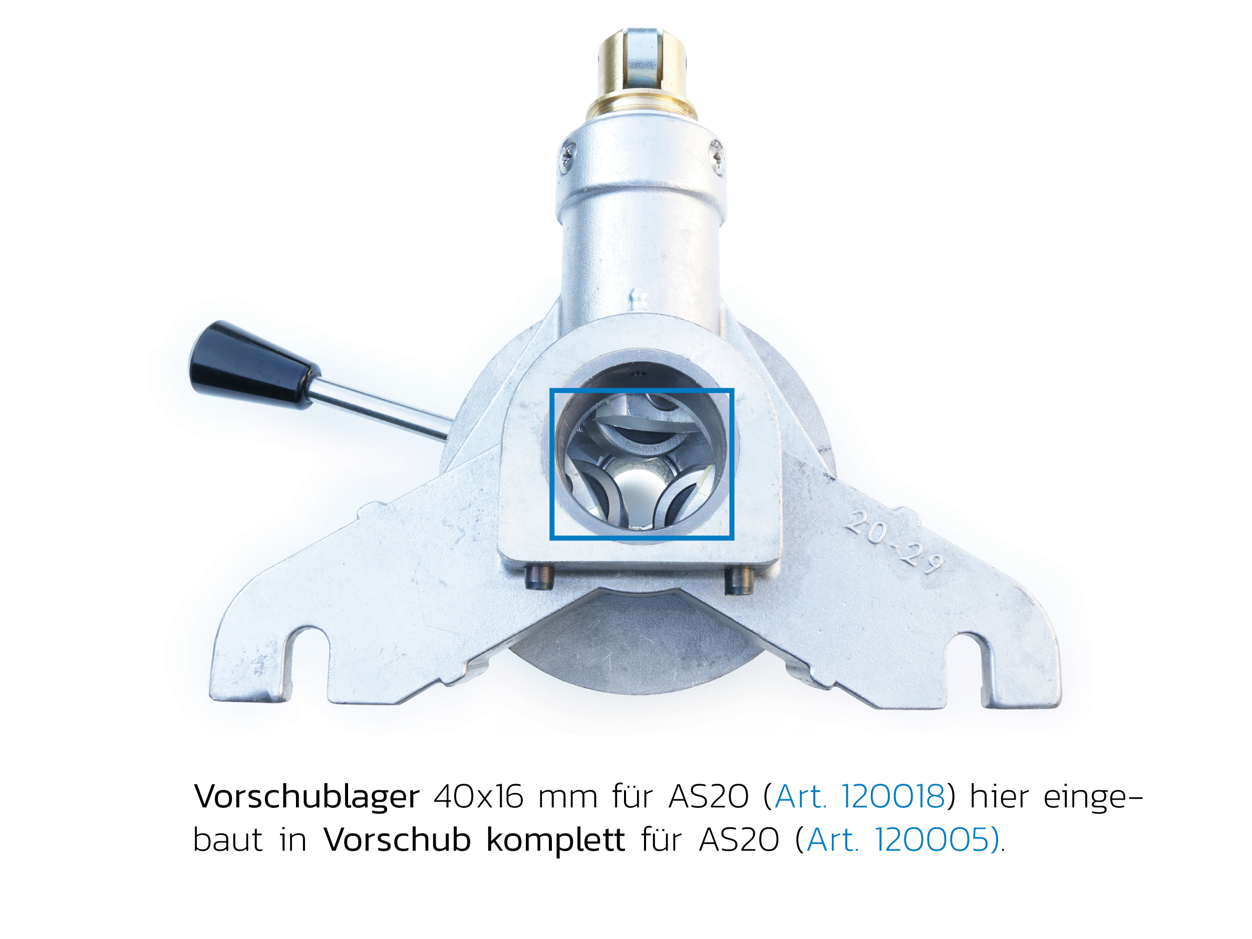 Vorschublager einzeln, für AS 20 Vorschublager einzeln, für AS 20