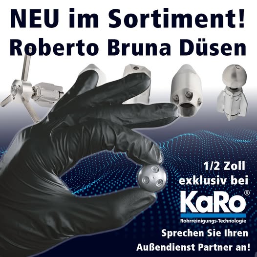 Innovative Düsen von Roberto Bruna jetzt im Sortiment!
